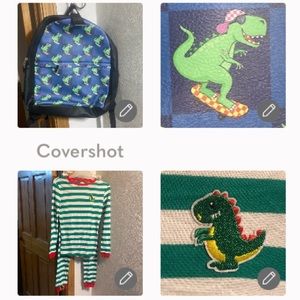 Dinosaur long John PJs 12 💙 🦕+Backpack 🎒